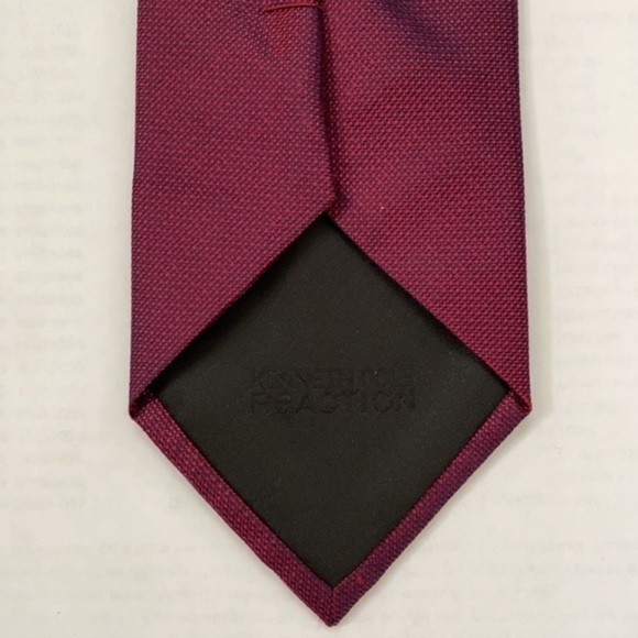 Kenneth Cole Reaction red blue iridescent men’s silk tie - Picture 11 of 16